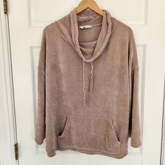 Spring & Mercer Chenille Cowl Neck Sweater - Picture 1 of 4